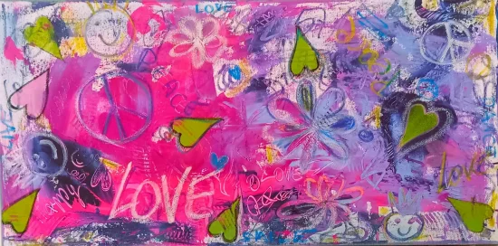 Abstract Graffiti LOVE