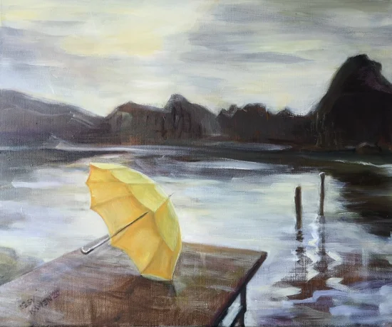 Landscape & Still Life Landscape with yellow umbrella