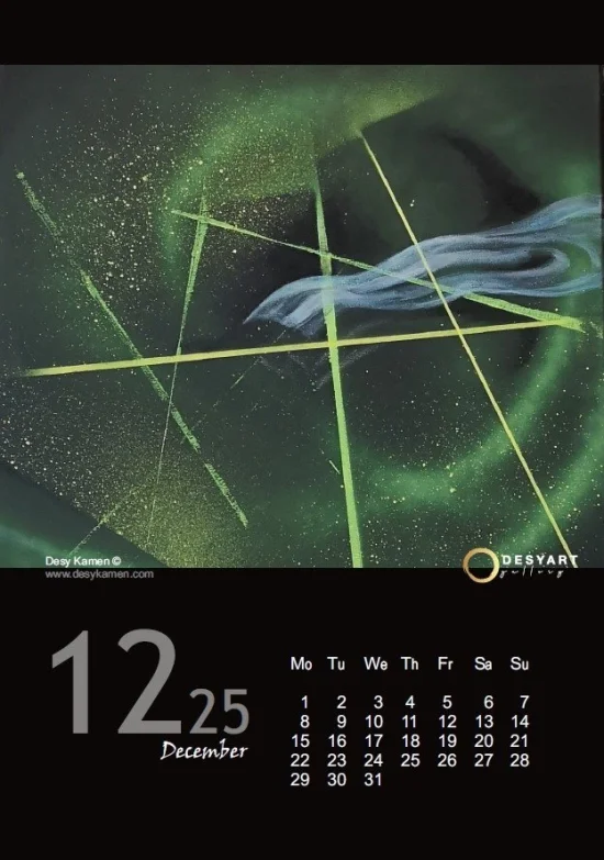 Publication Desy Kamen Calendar 2025 - abstract - English